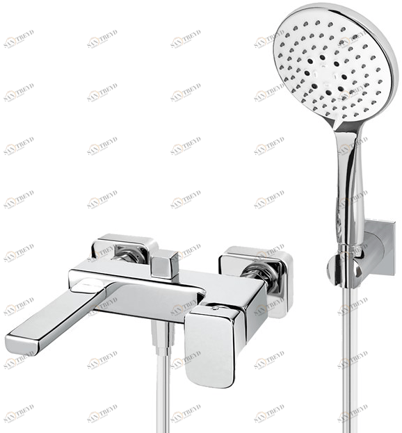 Fir Italia Смеситель для ванны настенный из латуни с ручным душем Daily 44 4434016