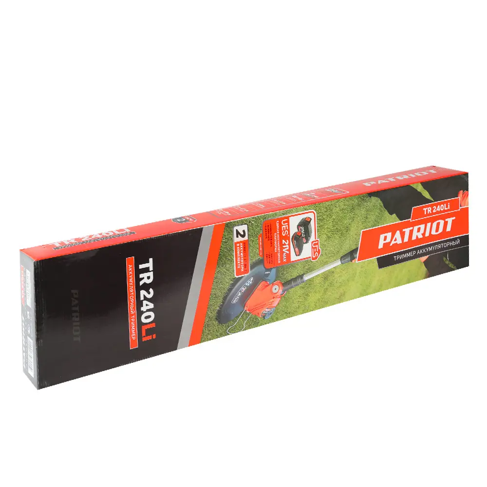 Триммер аккумуляторный Patriot PATRIOT TR 240 Li 21V Max 20 В 2x2 Ач АКБ и ЗУ входит в комплект 82169238 STLM-2062166  - Вид №7