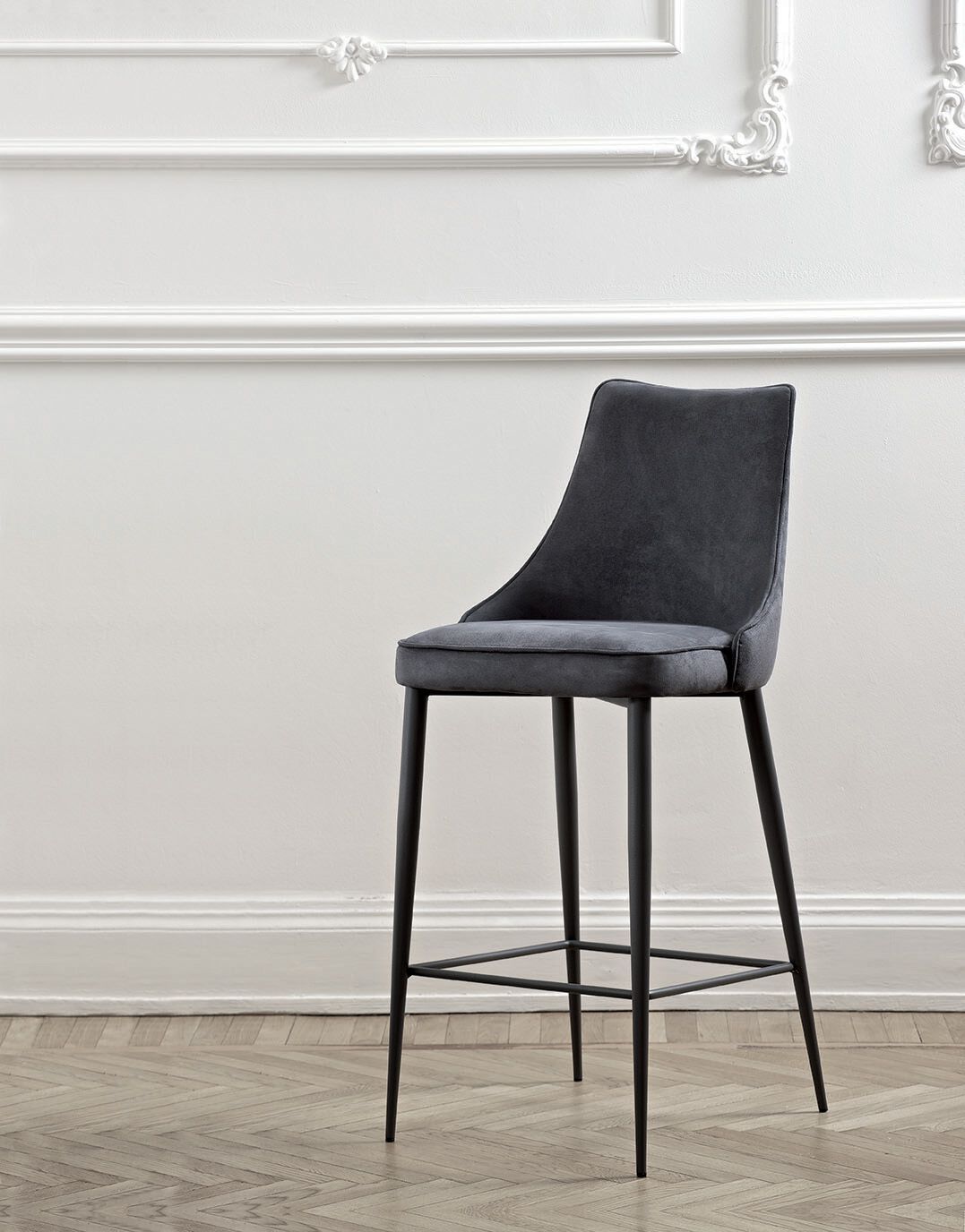 Высокий кожаный стул со спинкой Bontempi Casa Clara ARCH-00036433 - Вид №2