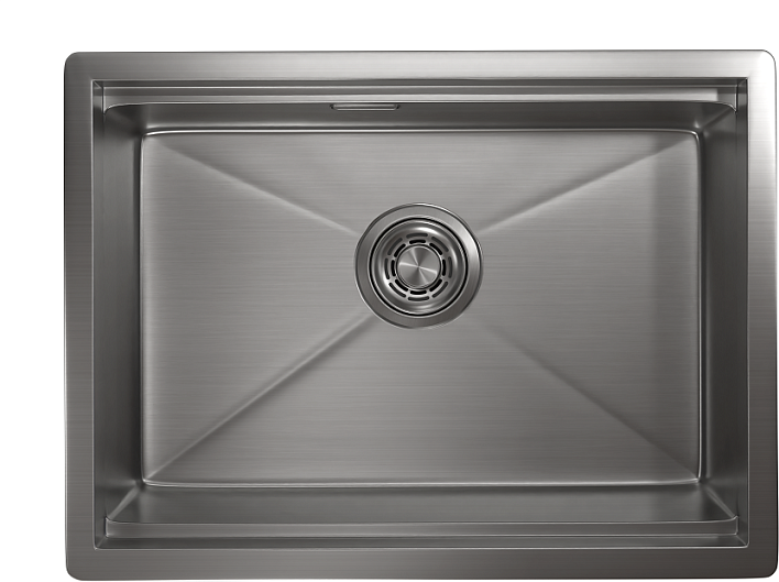 KS-6045U, СТАЛЬ САТИН, стальная кухонная мойка KITCHEN SPACE