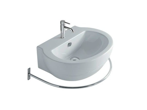 Керамическая подвесная раковина с держателем для полотенец Galassia EL1 / EL2 ARCH-00009715