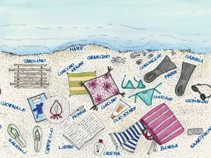 Wall&decò Детские обои для ванной с надписью Wet system 14