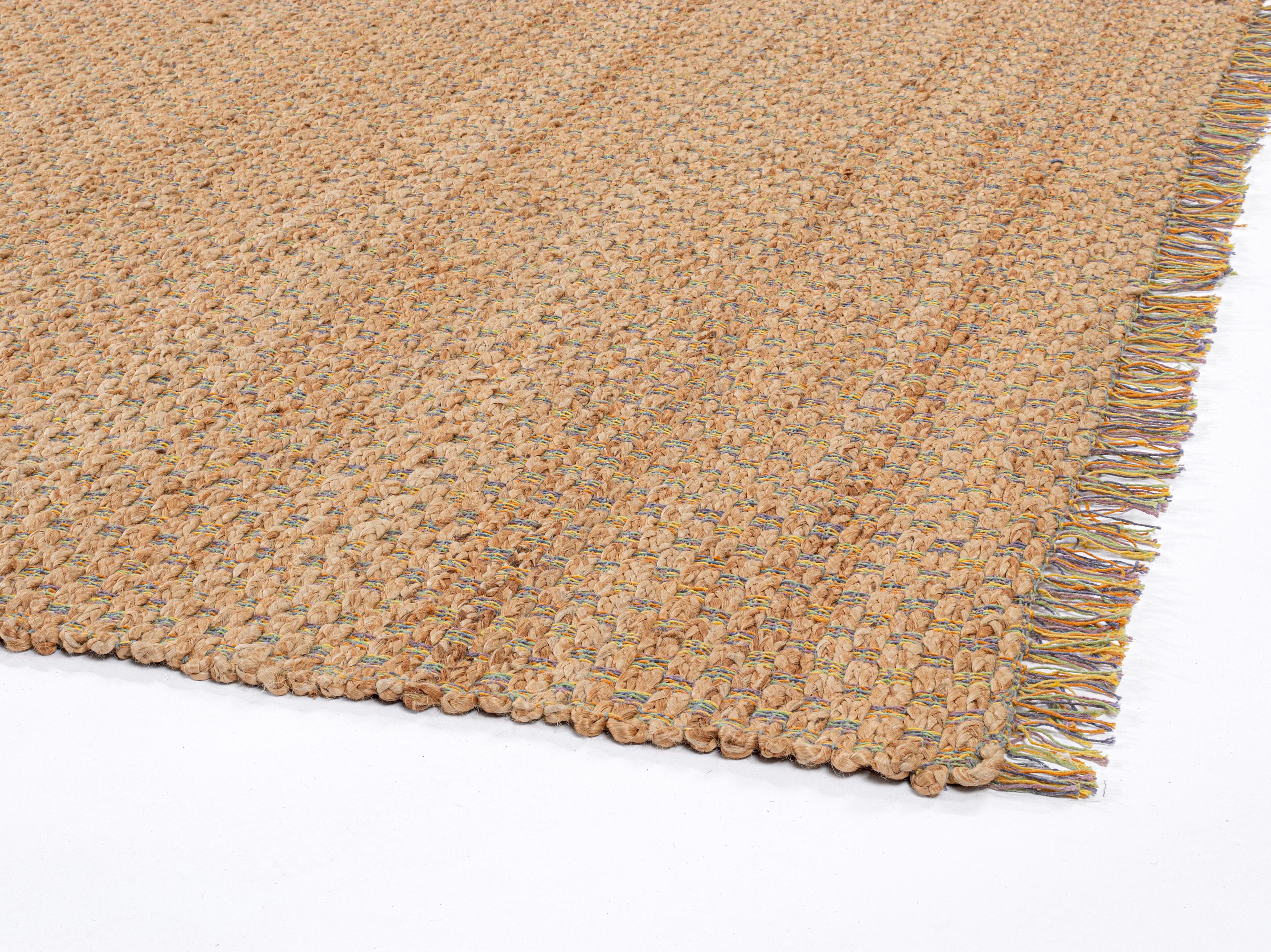 Прямоугольный ковер ручной работы из джута и хлопка BIZZOTTO RUANDA ARCH-00014863