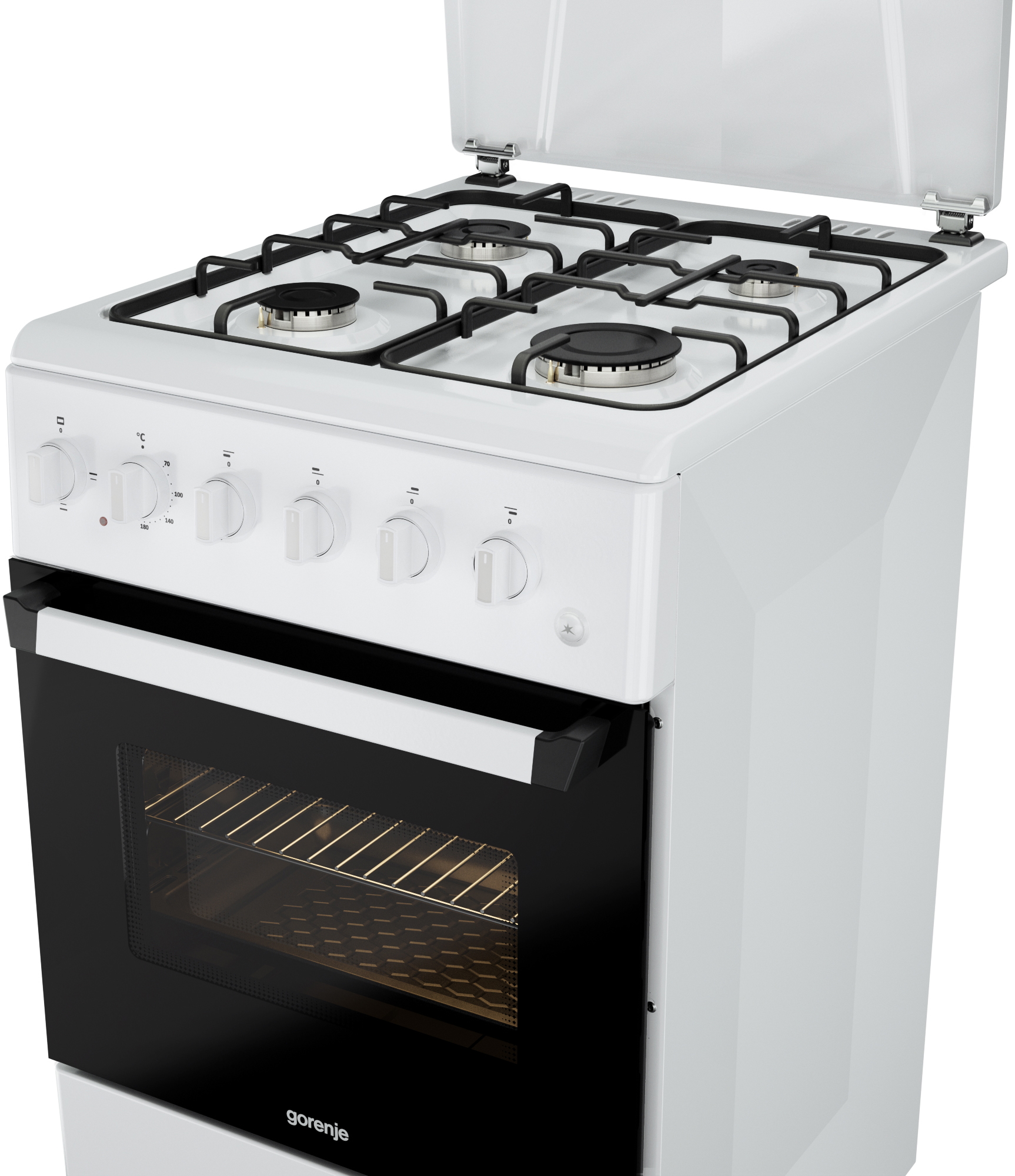 KNF5110W Комбинированная плита / комбинированная, класс энергопотребления: a габаритные размеры (шхвхг): 50 × 88 × 60 см Gorenje Santreyd  - Вид №4