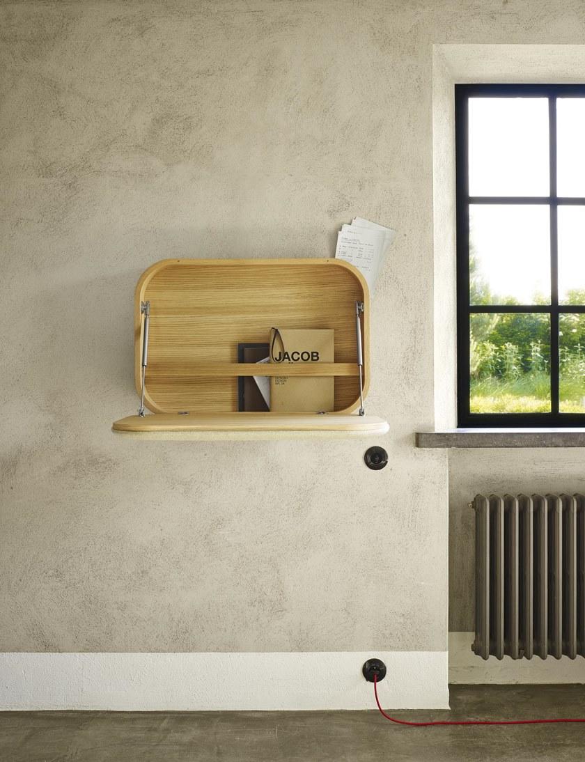 Ligne Roset Подвесной письменный стол из дуба с откидными дверцами  19980141  - Вид №2