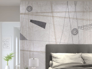 Живописные обои с рисунком