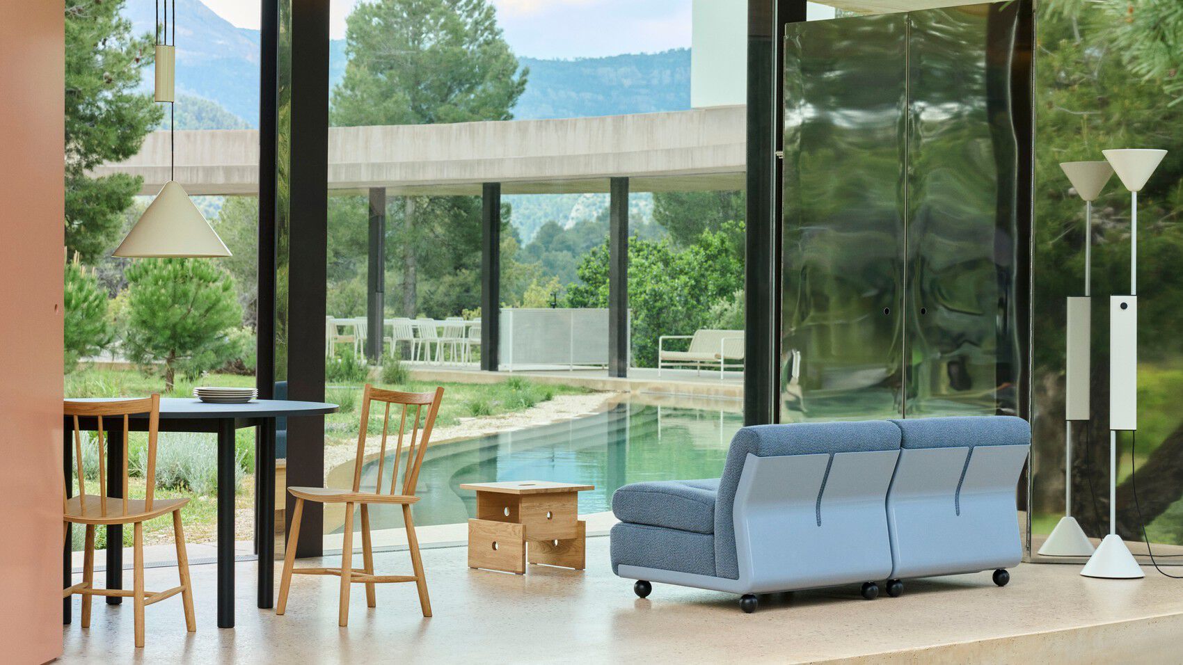 Овальный стол с алюминиевыми ножками или массивным дубом Hay пристройка ARCH-00085823 - Вид №9