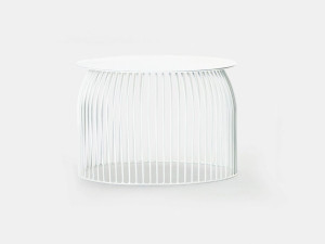 Стальной низкий круглый журнальный столик для контракта