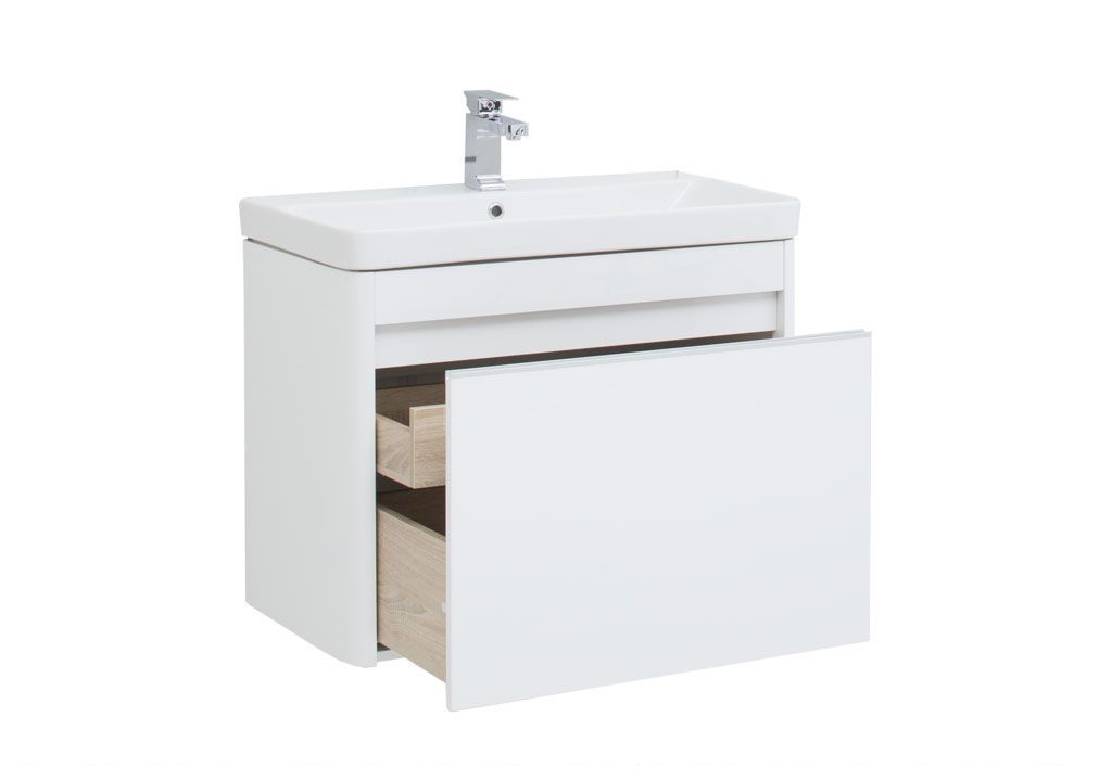 Тумба с раковиной Aquanet Вилора 80 белый 0019694500182312 - Вид №1