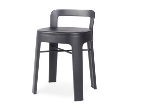 Стальной низкий стул