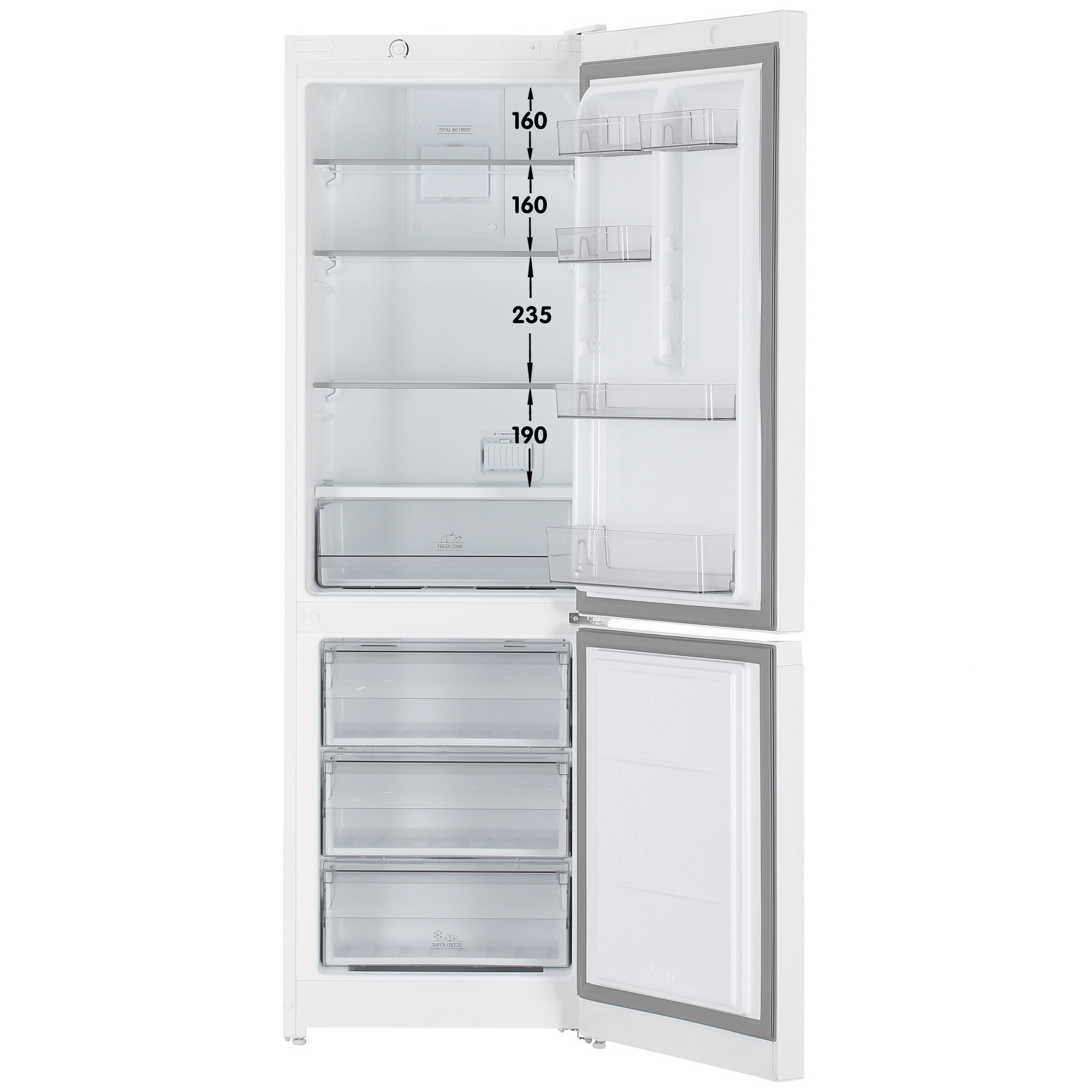 9027542 Холодильник с морозильником   Hotpoint HT 4180 W белый STDN-0126026 - Вид №1