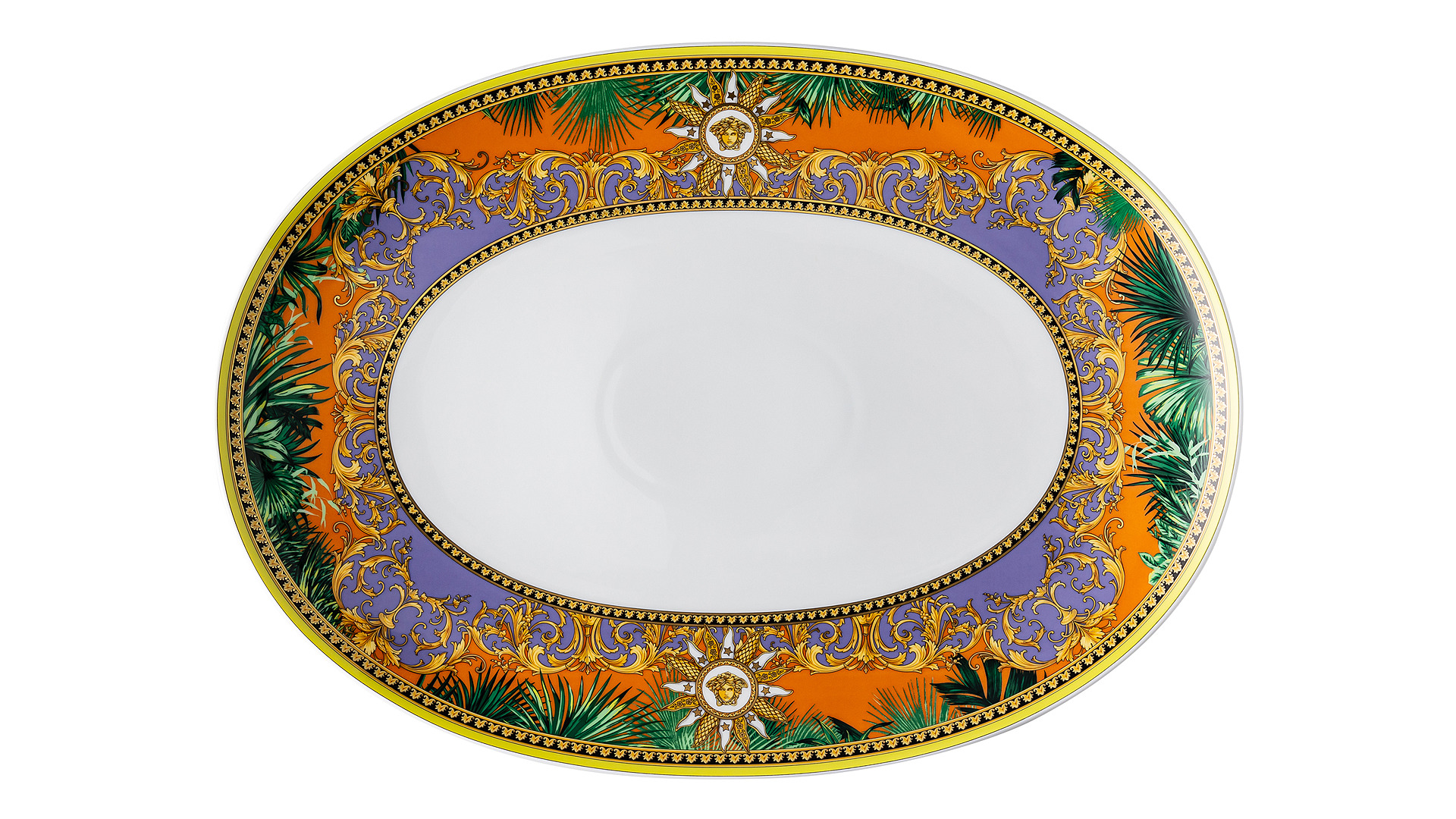 10661006 Rosenthal Versace Сервиз столовый Rosenthal Versace Мир джунглей на 6 персон 22 предмета, фарфор Фарфор  - Вид №4