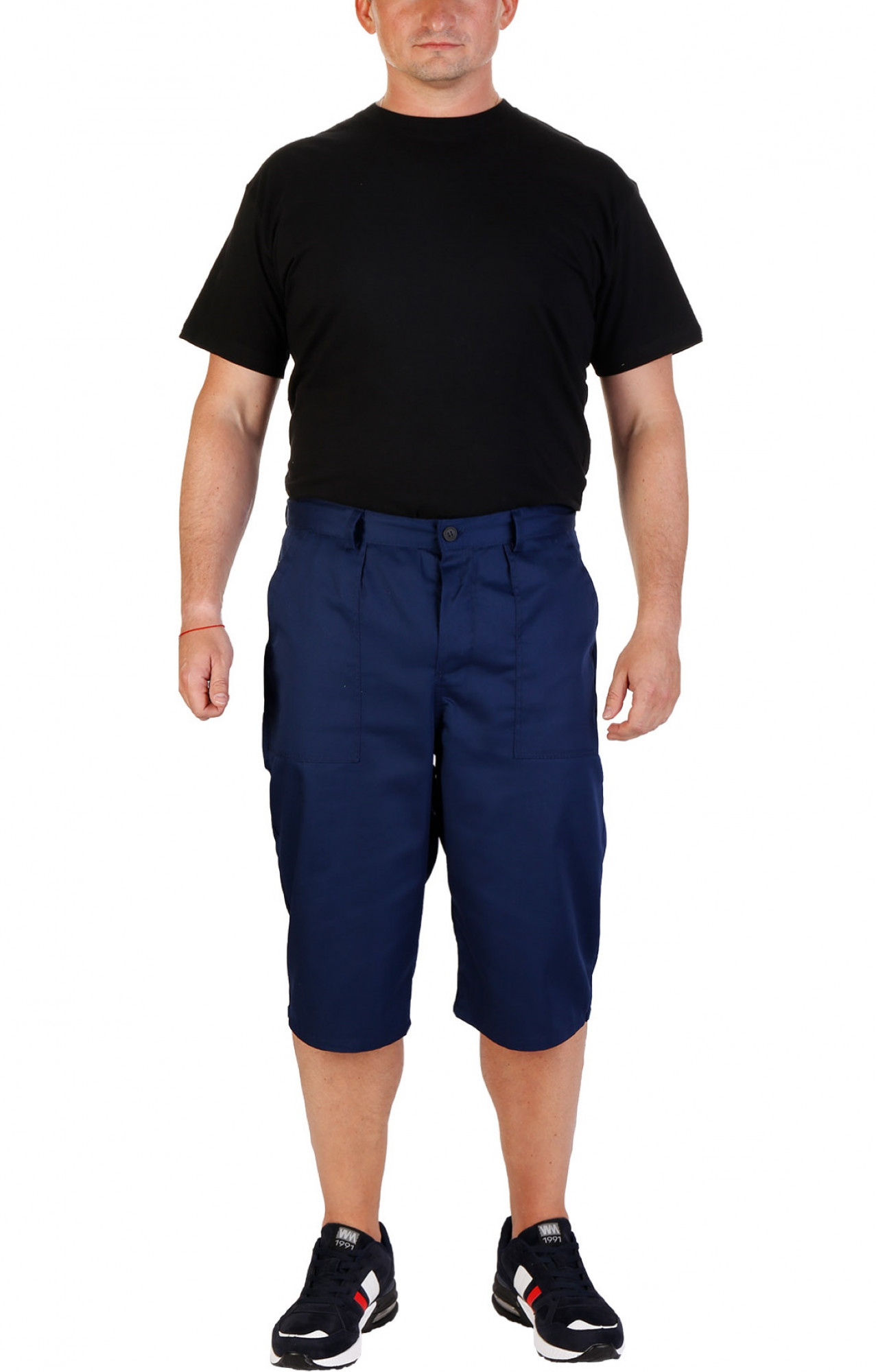 68041 Брюки рабочие укороченные "Труд" темно-синие  Летняя спецодежда  размер 48-50/170-176 