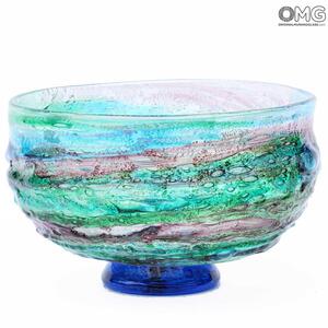 2003 ORIGINALMURANOGLASS Декоративная чаша сбруффи - муранское стекло OMG 20 см
