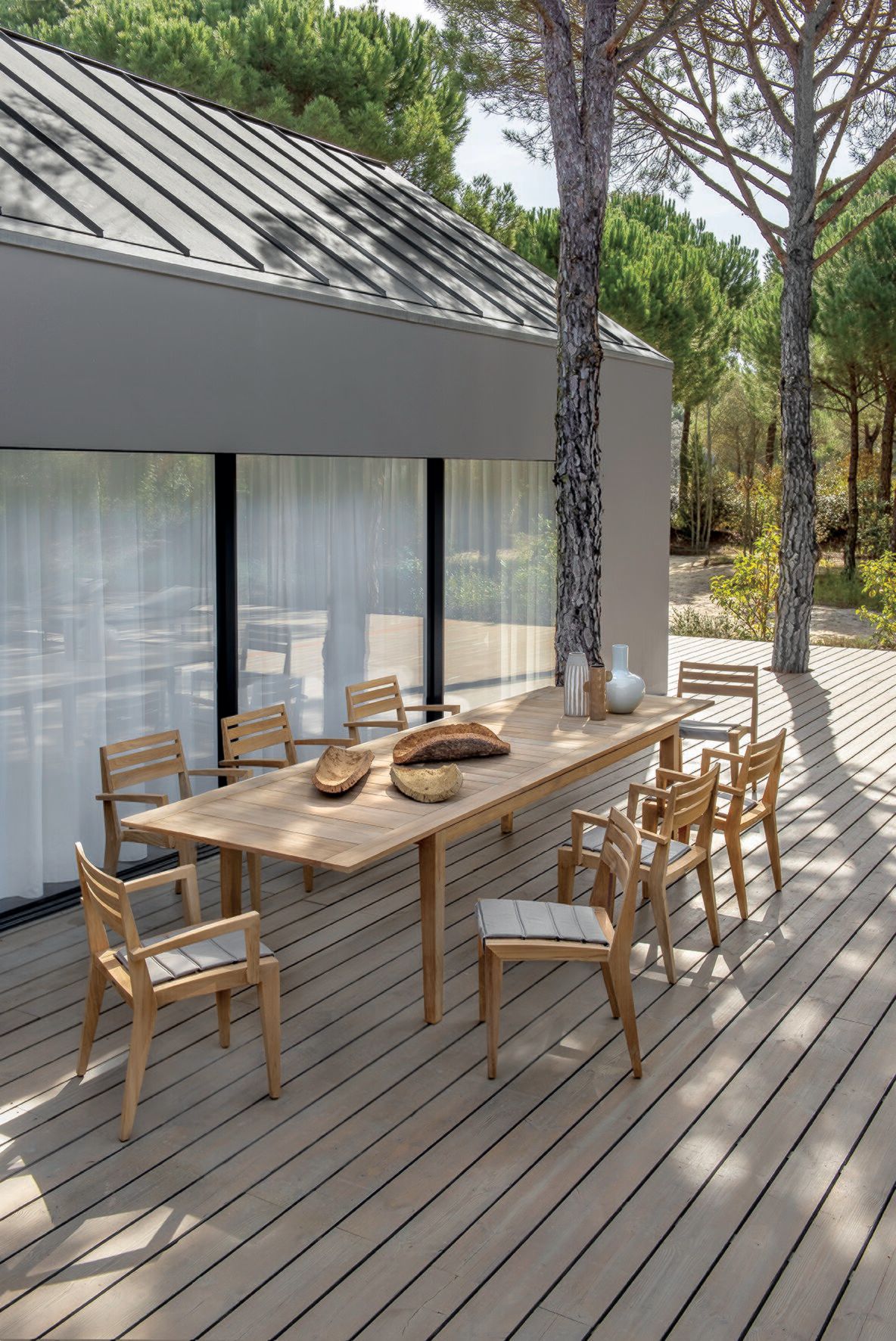 Выдвижной ТИК прямоугольный садовый стол Ethimo Рибо ARCH-00073230 - Вид №1