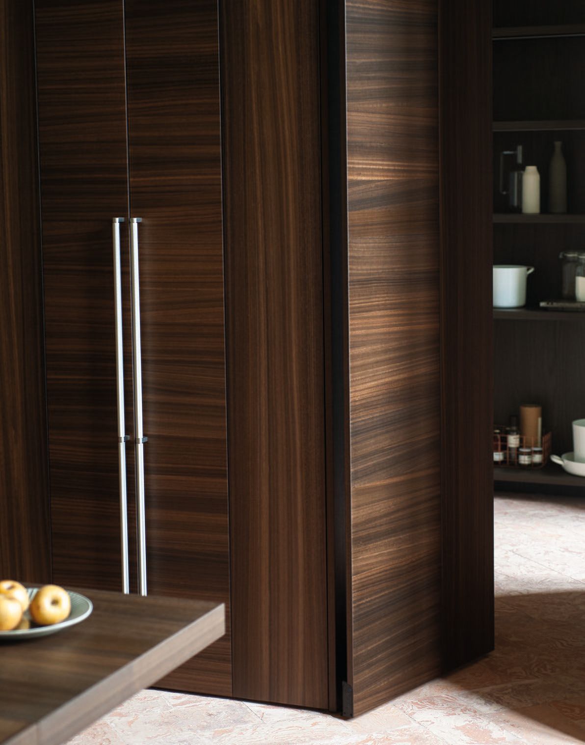 Кухня деревянная отделка инкрустация и остров инкрустация лаком Cesar ARCH-00007243 - Вид №8