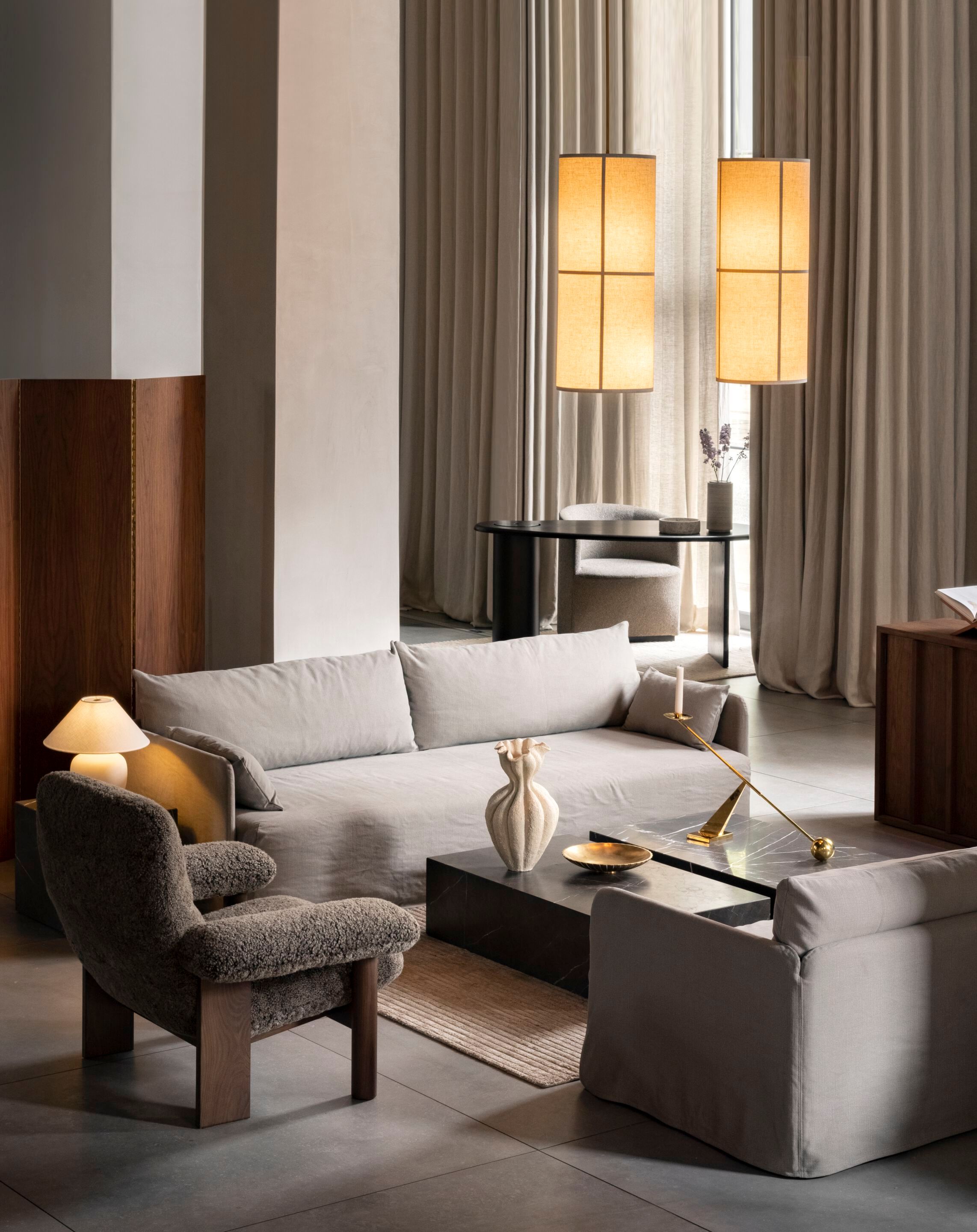 Кресло из овечьей шерсти с подлокотниками Audo Copenhagen Бразилиа ARCH-00127907 - Вид №12