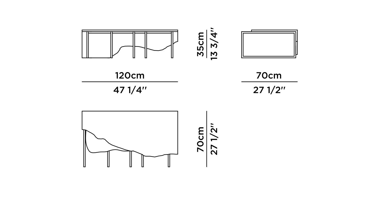 Журнальный столик из черного мрамора Marquina и латуни Greenapple AIRE ARCH-00077236 - Вид №11