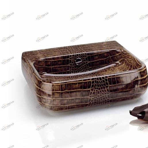 SHLS54D Подвесная раковина настенная овальная Ceramica Cielo  белая 