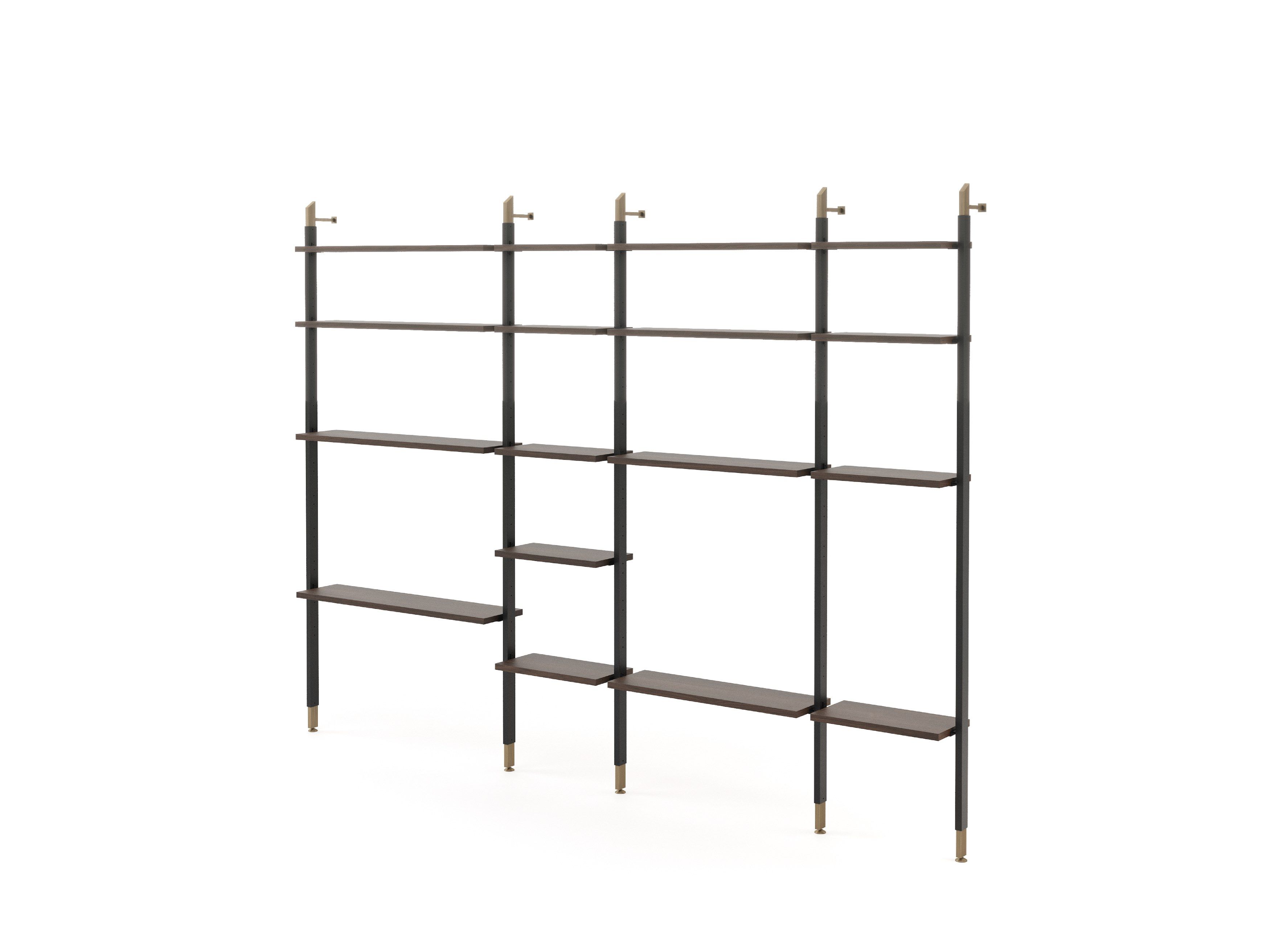 Алюминиевый книжный шкаф с креплением пол-потолок Stylish Club His &amp ARCH-00133148 - Вид №1