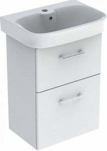 9616331001 IDO Glow Square раковина с основанием для умывальника, два ящика, 500 мм, темно-коричневый