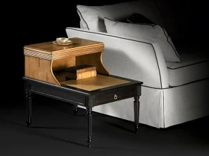 Prestige Приставной столик из вишневого дерева с полкой для журналов Capricci Cvf038