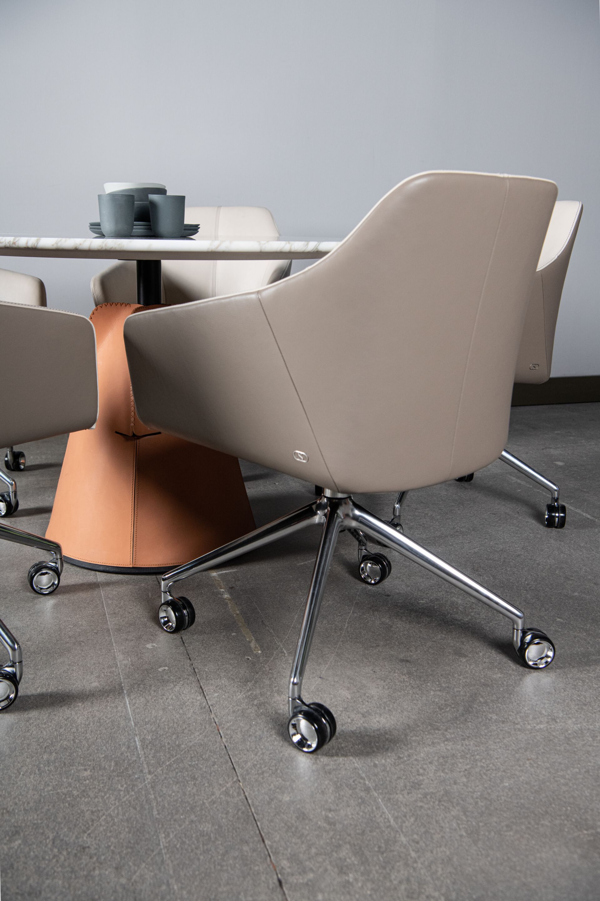 4-спицевое кожаное офисное кресло с колесами de Sede DS-279 ARCH-00014871 - Вид №1