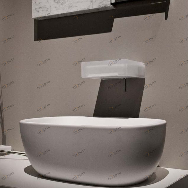 Toscoquattro Смеситель-полка для раковины Rubinetteria стекло матов 08RB5SS