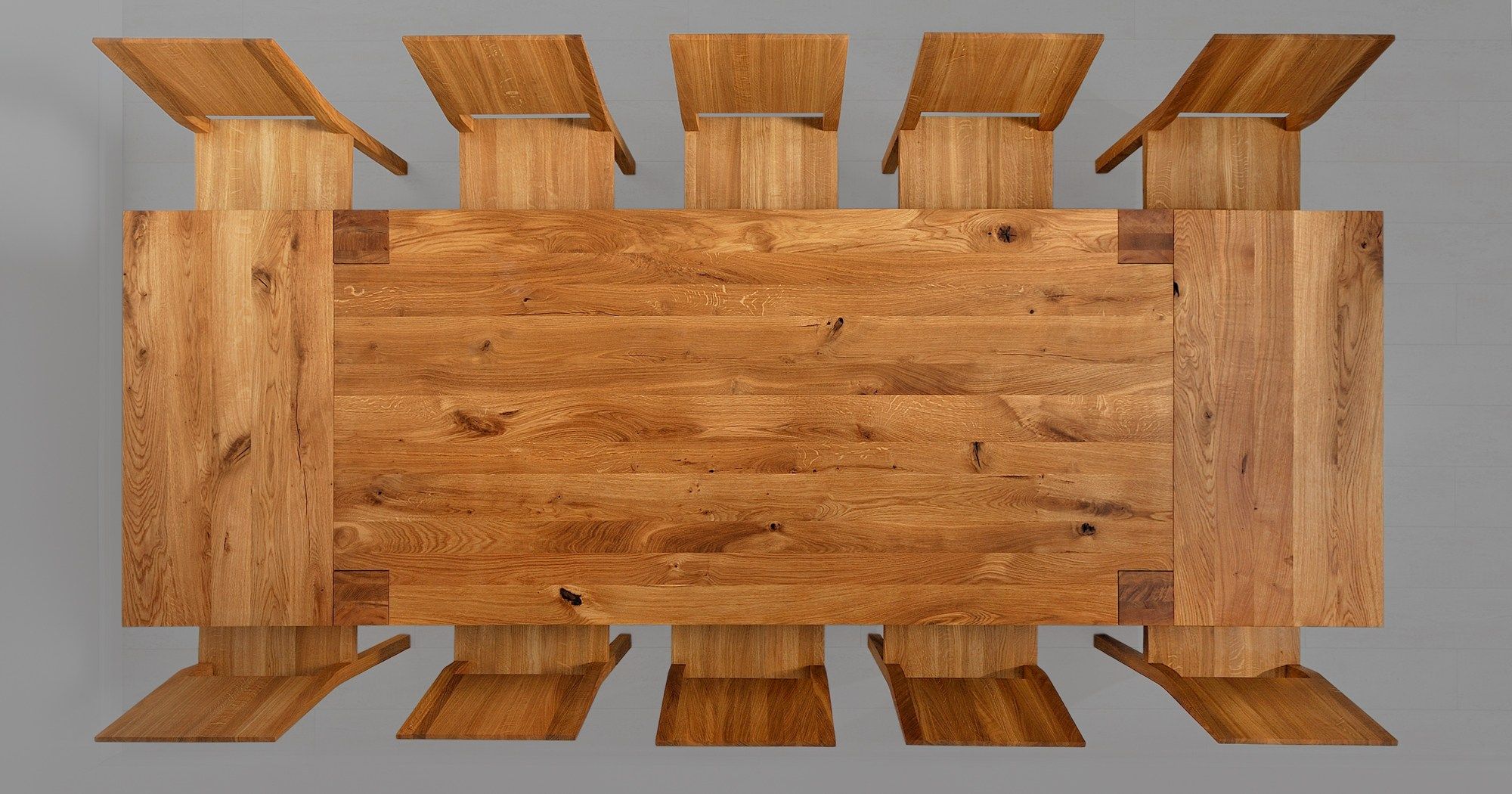 Раздвижной стол из массива дерева Vitamin Design ARCH-00145526 - Вид №11