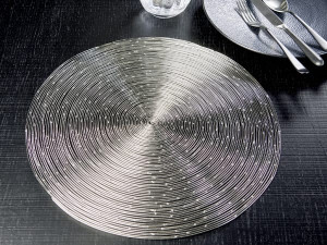Стальная круглая подставка для столовых приборов