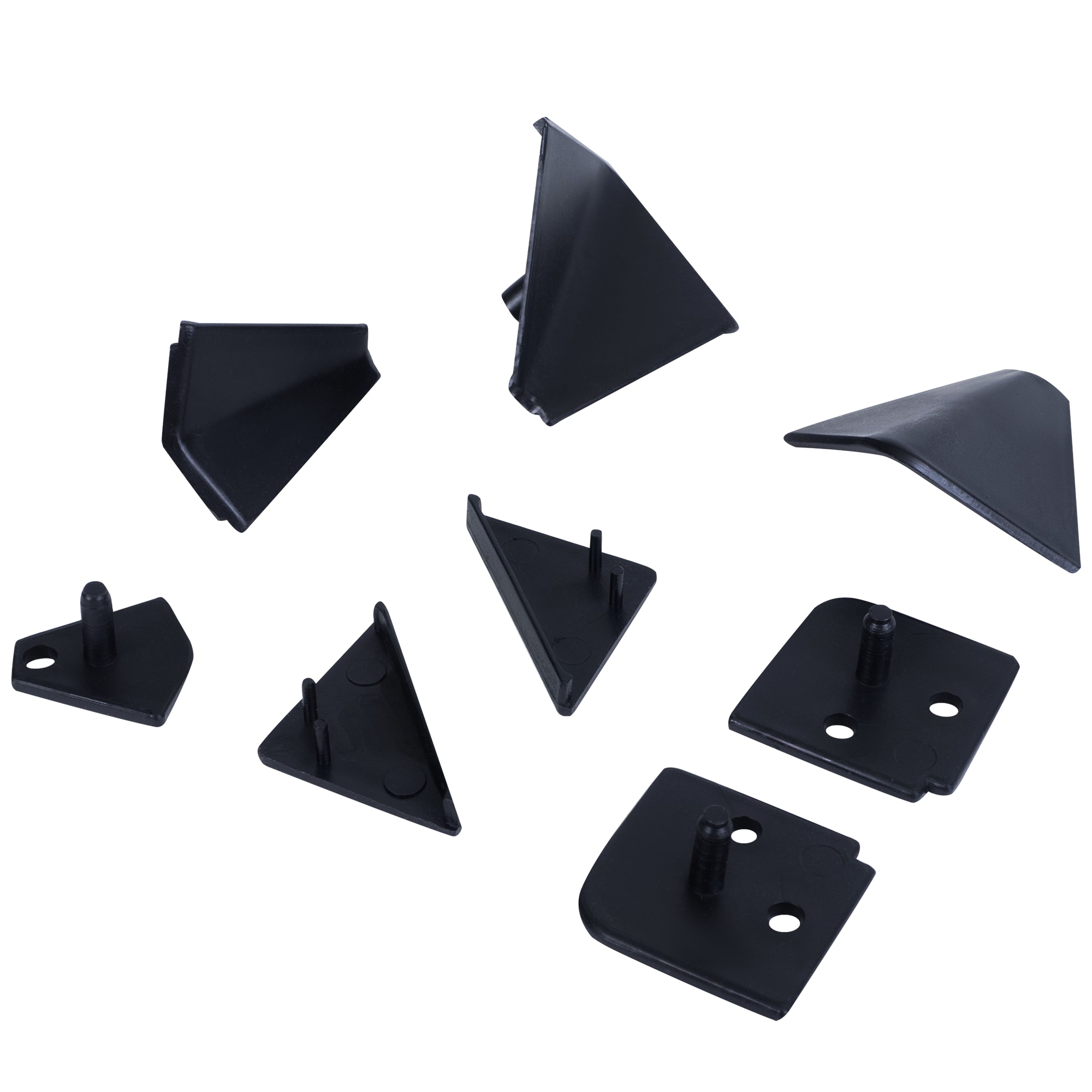 17871531 Заглушки к плинтусу цвет черный, 6 шт Santreyd 