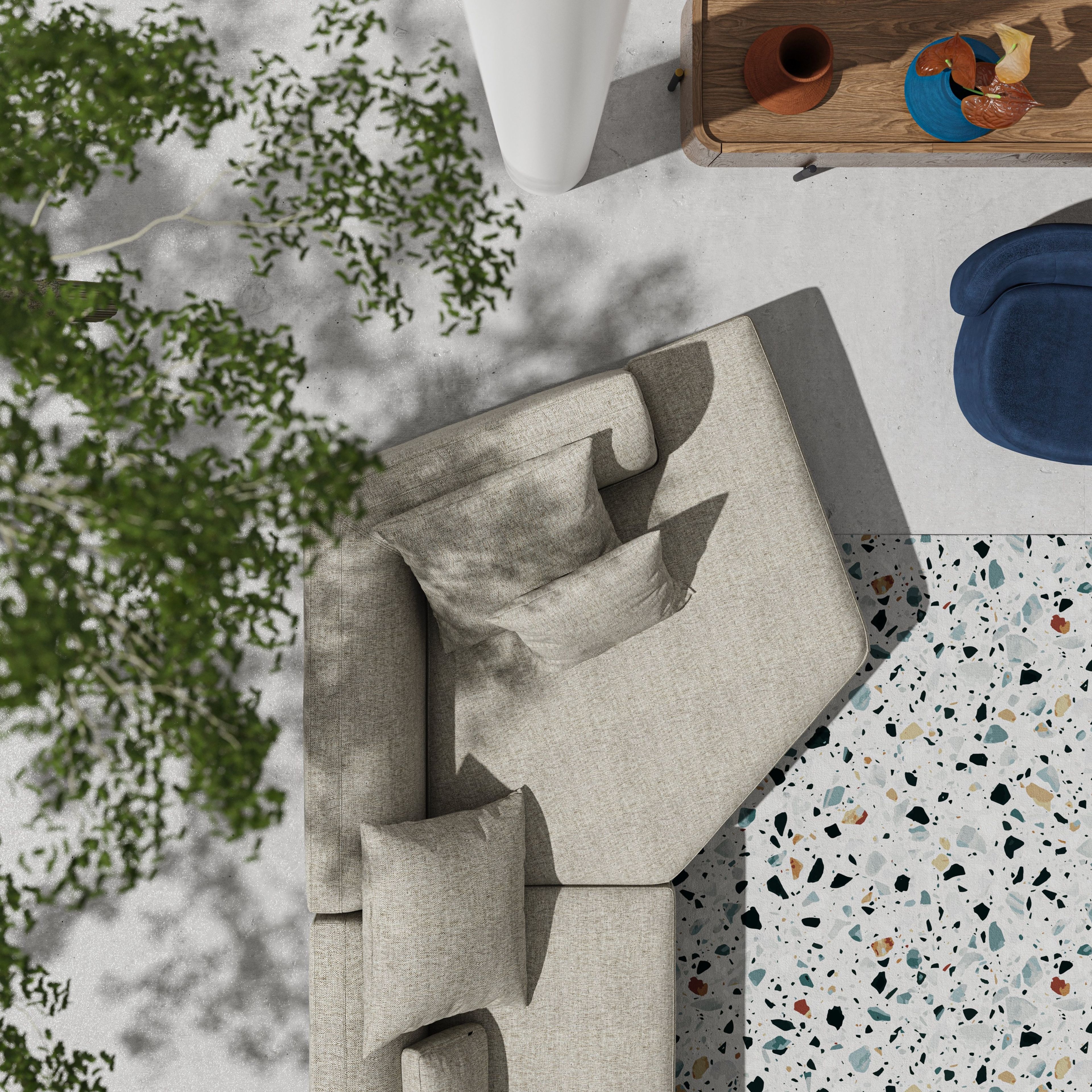 Тканевый диван с полуостровом Liu Jo Living Collection Warmover ARCH-00128510 - Вид №9