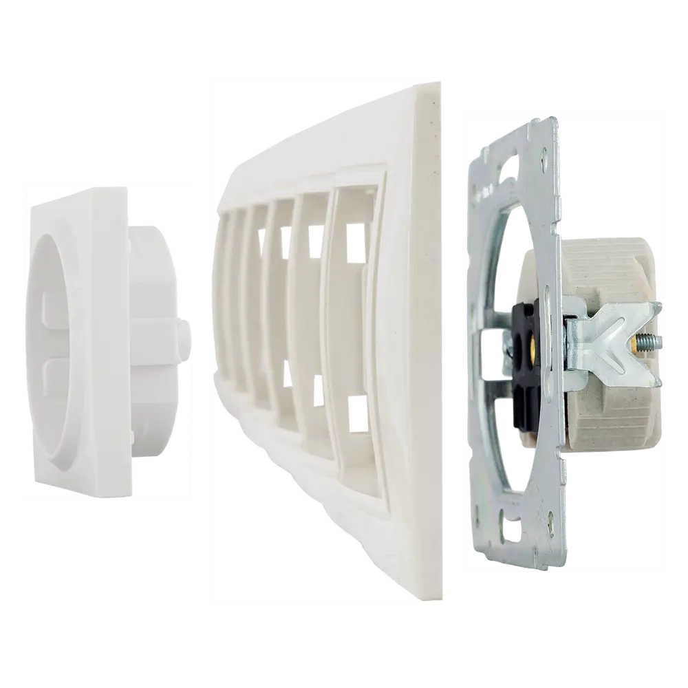 Рамка TDM ELECTRIC Таймыр на 6 розеток в бежевом цвете 85591194 STLM-0064420 - Вид №3