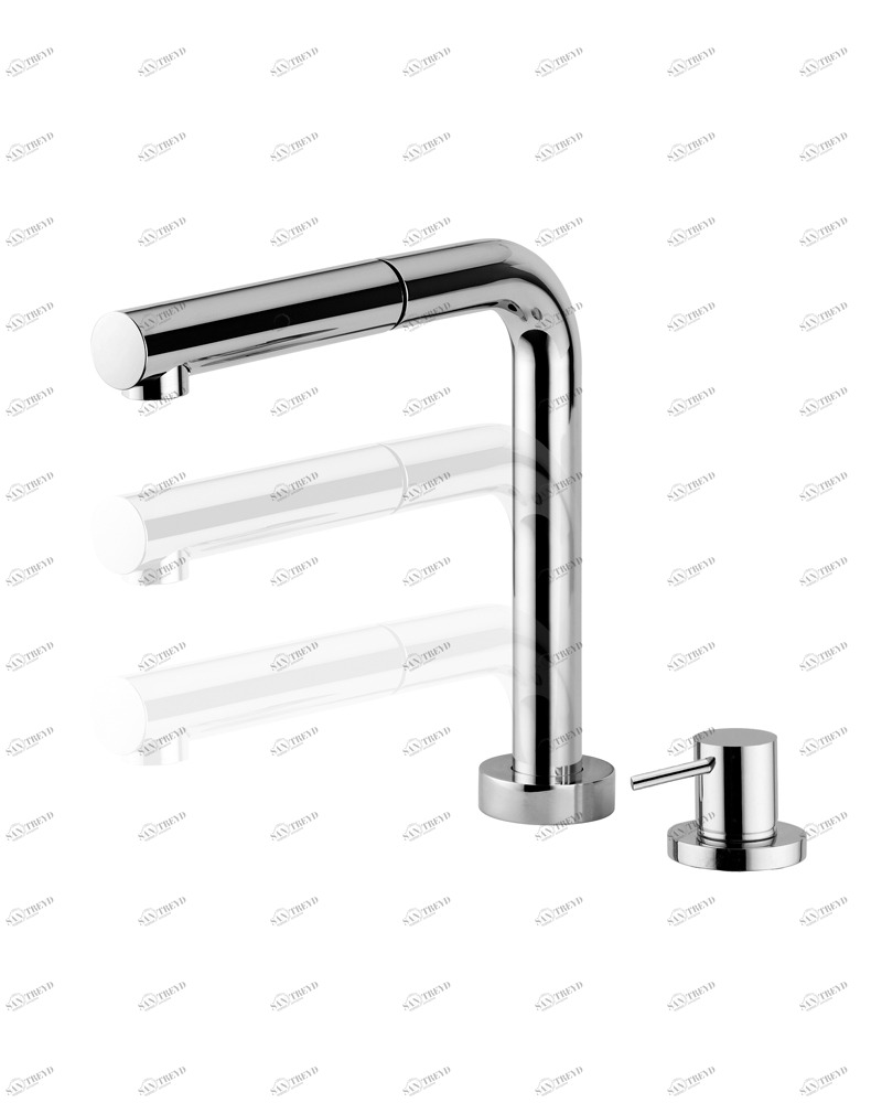 Латунь. 297/2. Miscelatore Cucina Sottofi Quadrodesign Brass