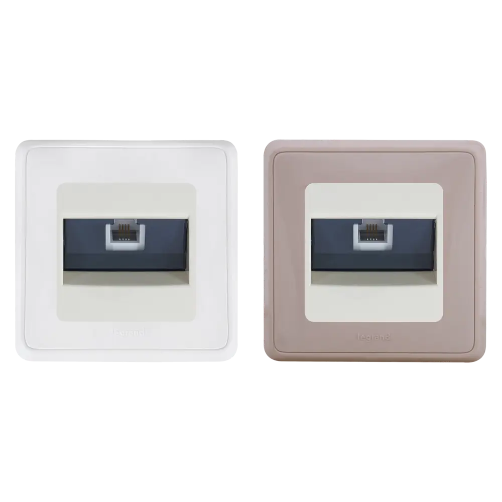 Телефонная розетка встраиваемая Legrand Cariva RJ11, цвет слоновая кость STLM-2123272 - Вид №1