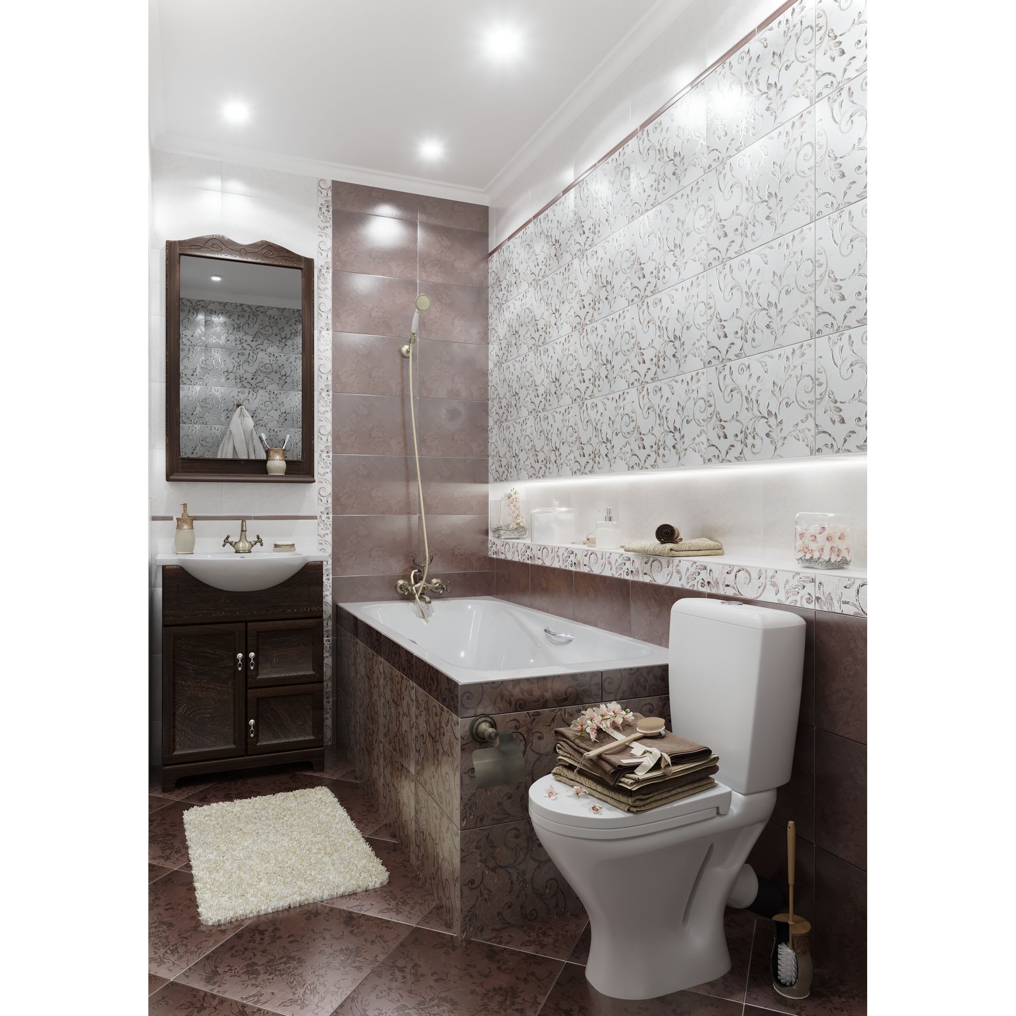 17085469 Бордюр «» 27.5х6.2 см цвет белый Флориан Santreyd  - Вид №3