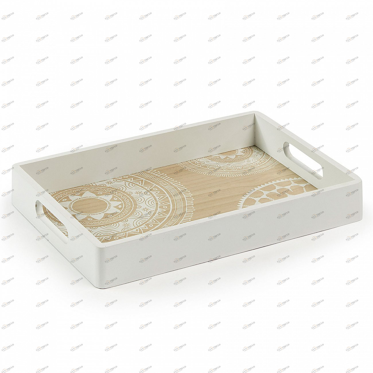 Поднос деревянный белый Addie от La Forma LA FORMA ADDIE 343399 Белый 