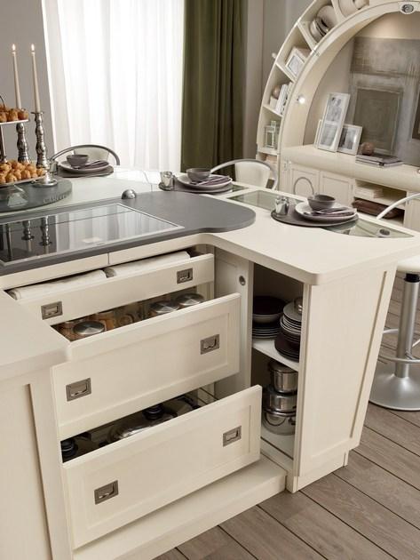 Caroti Кухня из лакированной древесины с островом  Prop. 847  - Вид №5