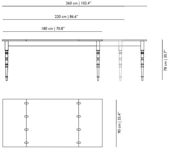 moooi Прямоугольный деревянный стол Two tops sun-id-1477939 - Вид №2