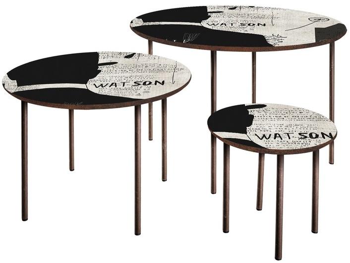 MOMENTI Круглый журнальный столик из мдф Crazy home furniture sun-id-1433387 - Вид №4