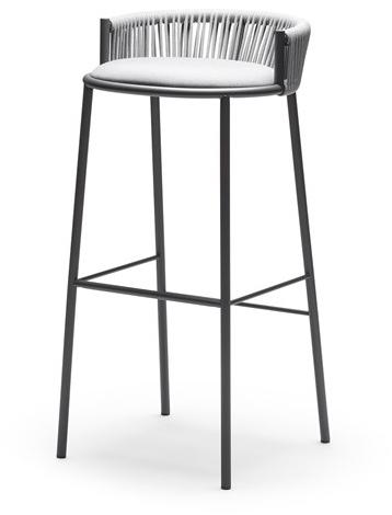 CHAIRS & MORE Высокий садовый табурет из морской веревки Millie sun-id-1384207 - Вид №2