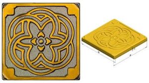 Вставка биметалл Kaleidoscope Zircon 7,5х7,5 (16шт) kavarti