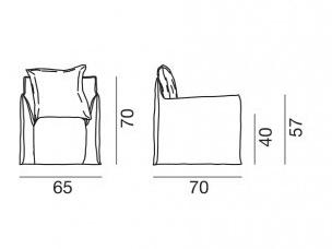 Gervasoni Садовое кресло из ткани со съемным чехлом Gervasoni outdoor sun-id-1421778 - Вид №8