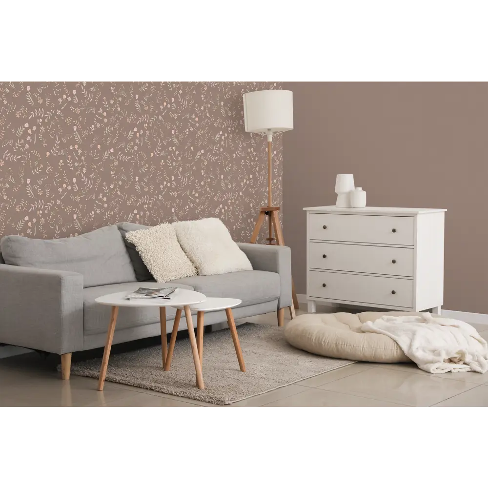 Обои флизелиновые Ateliero Лана 1.06 м коричневые At38109-08 STLM-2166613 - Вид №5