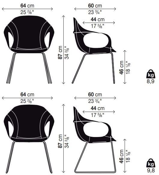 Kristalia Кожаное кресло с подлокотниками Elephant sun-id-1420430 - Вид №3