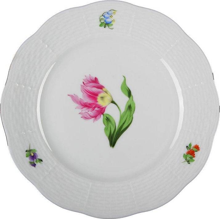 53500 Herend Тарелка десертная 19см "Китти" (розовая) Фарфор 