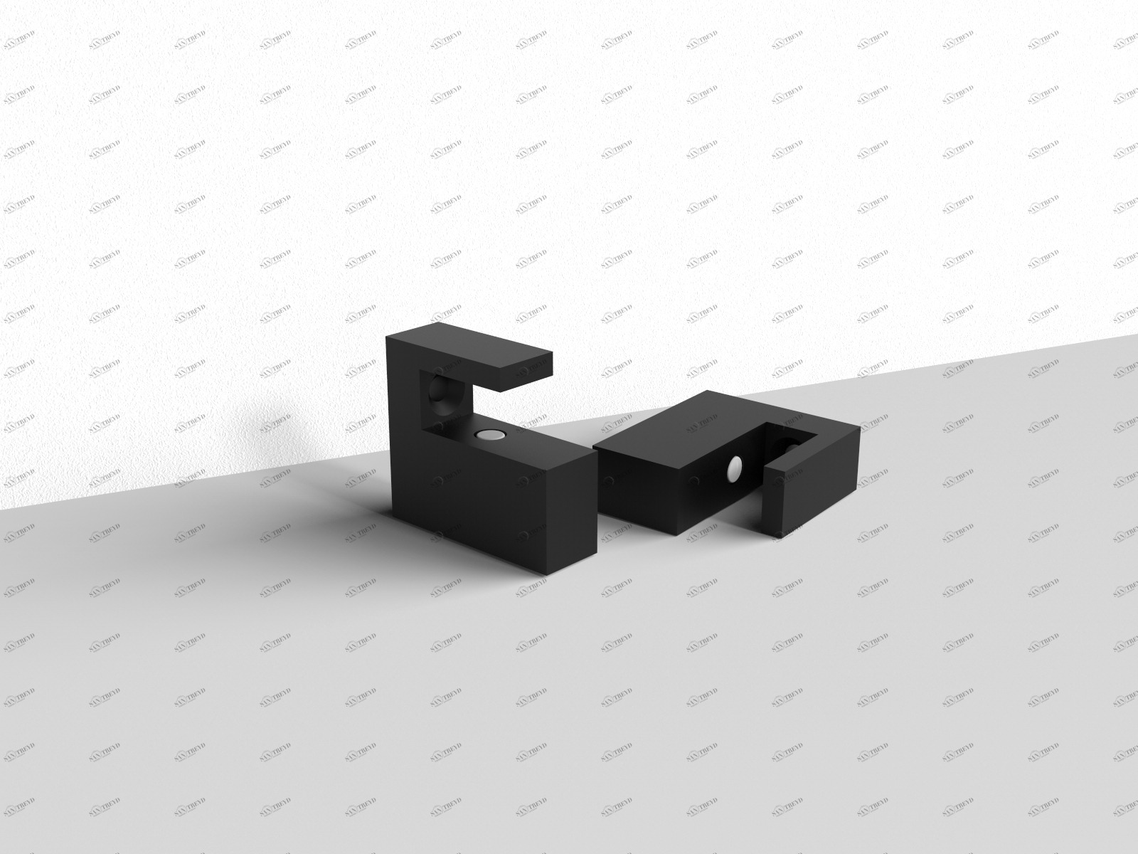 SLAB Комплект для крепления полок из керамогранита INALCO MDI Совместим со следующими предметами: SL30.10 SL45.10 SL60.10 SL76.10 IBB1974 KT00.10.02 