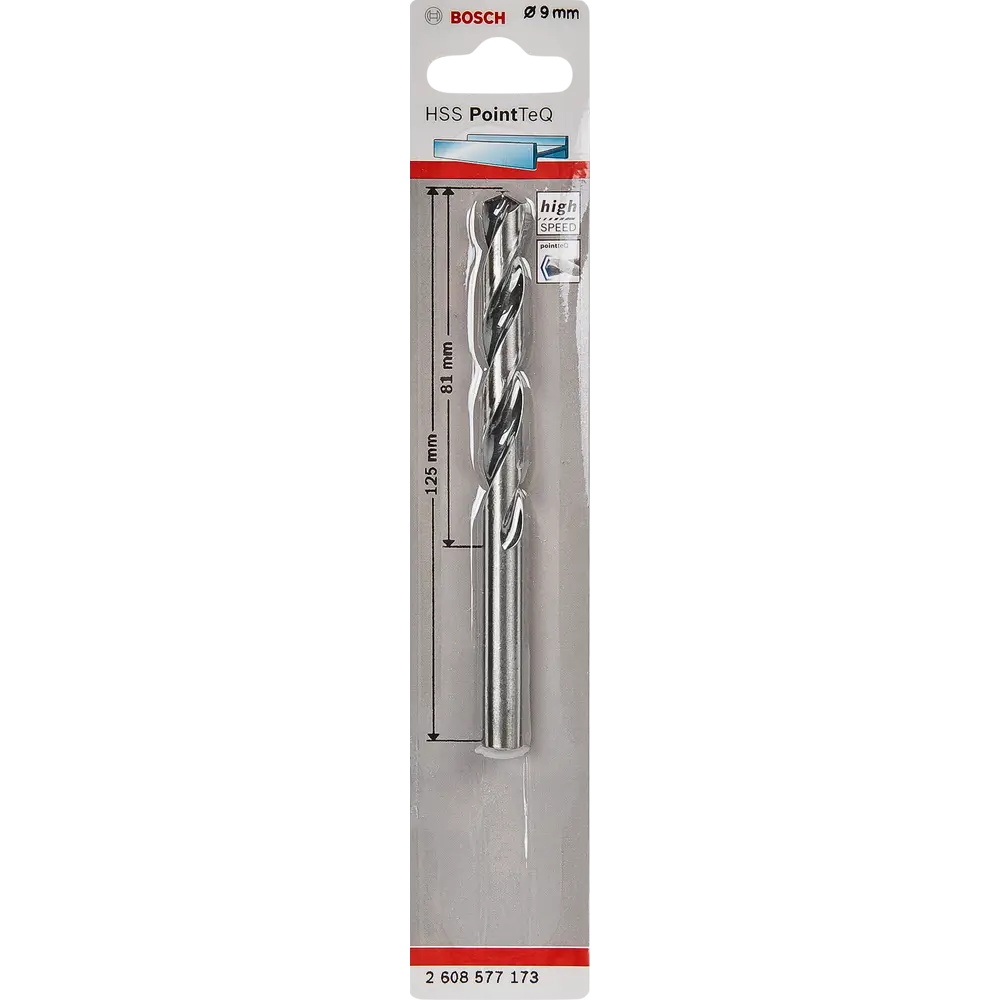 Сверло по металлу Bosch HSS PointTeQ 9x125 мм BOSCH PROFESSIONAL STLM-2095564 - Вид №3