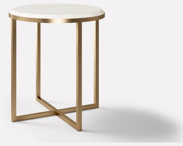 MORADA Круглый журнальный столик из мрамора и металла Hope Hope royal st - Вид №1