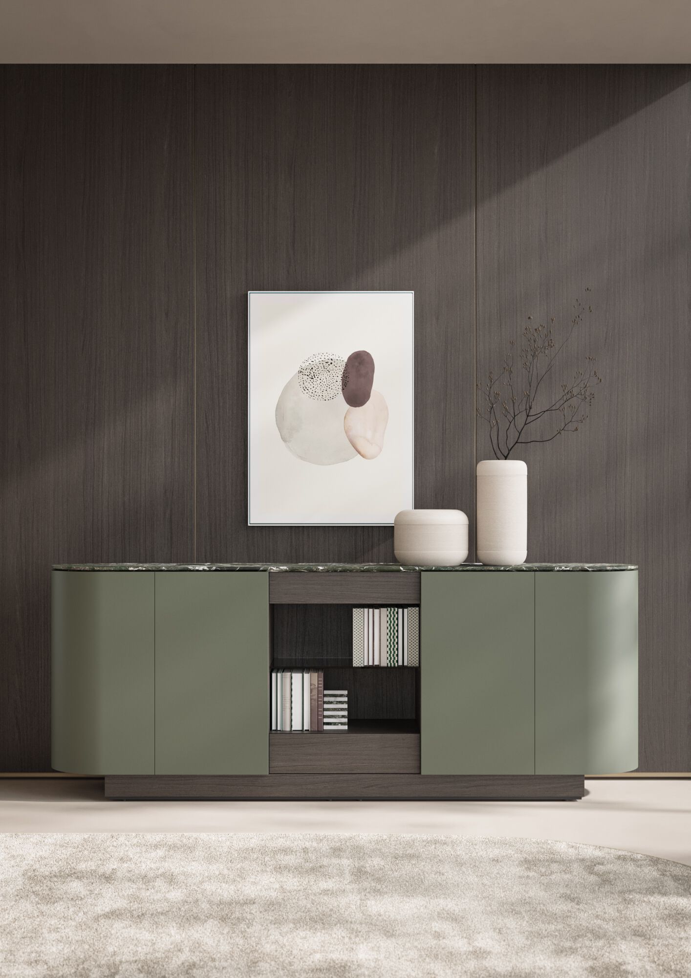 Шкаф из дуба с распашными дверями PROF Dea ARCH-00116449 - Вид №31